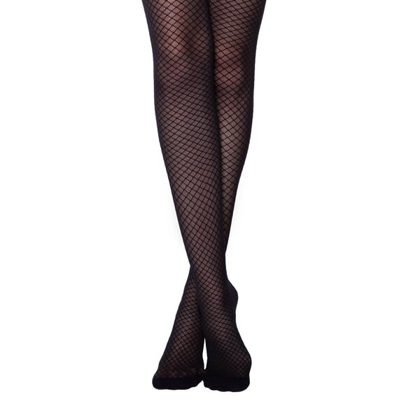 Conte Club 30 Den - Fantasy Dense Women's Tights with geometric pattern - Picture 2 of 7